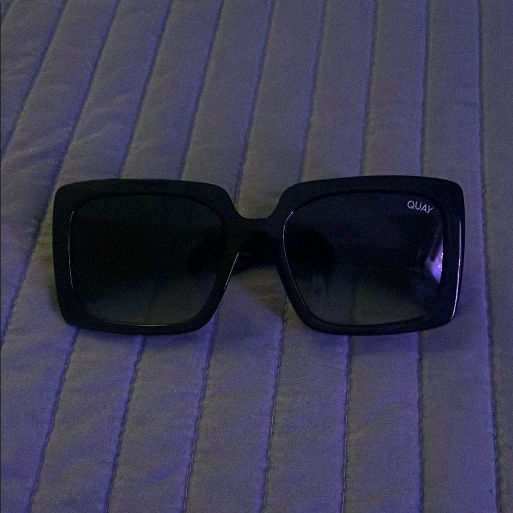 Quay Australia Black Oversized Sunglasses